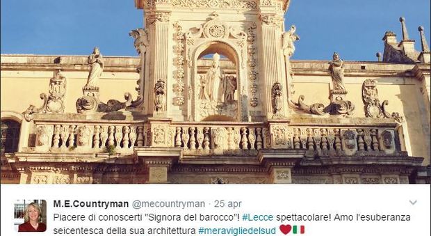 Il Console Usa visita Lecce: «Spettacolare... è come passeggiare in un museo a cielo aperto»