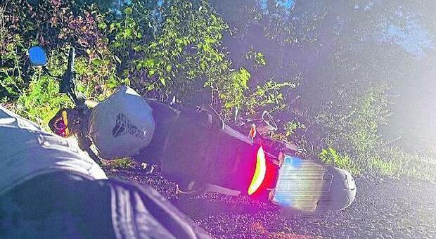 Sulla strada sbuca un cinghiale, paura per un motociclista: ferito dopo l'impatto