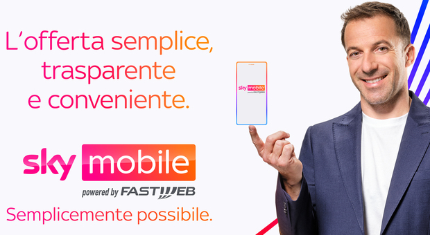 Alessandro del Piero è il testimonial di Sky Mobile powered by Fastweb