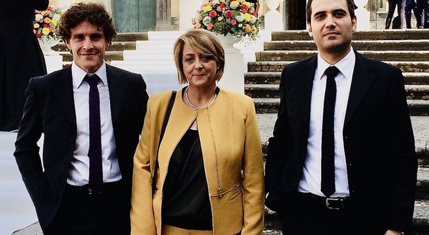 Da sinistra il sindaco Andrea Capponi con gli assessori Patrizia Lupini e Paolo Mascolini