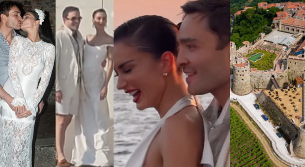 Ed Westwick e Amy Jackson sposi, i dettagli del matrimonio in costiera Amalfitana: il party pre-wedding, la location, il menù e gli ospiti