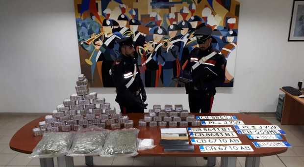 I carabinieri di Aprilia sequestrano oltre 30 chili di droga, un arresto