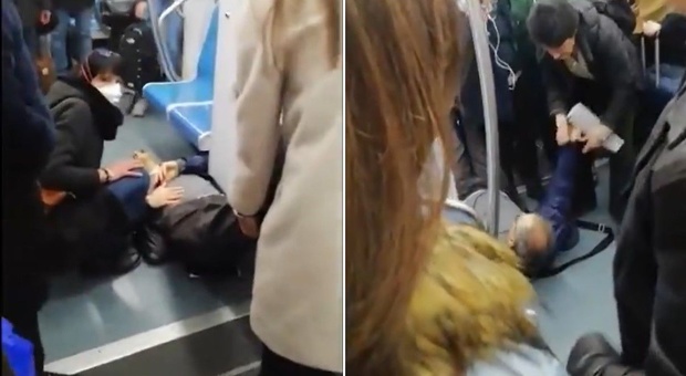 Coronavirus, uomo sviene sulla Metro a Roma: panico tra i passeggeri