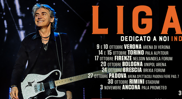 Doppietta di Ligabue ad Ancona: annunciati due concerti (3 e 4 novembre) al Palaprometeo