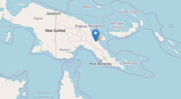 Terremoto, forte scossa di 7.2 nel Pacifico, a Papua Nuova Guinea