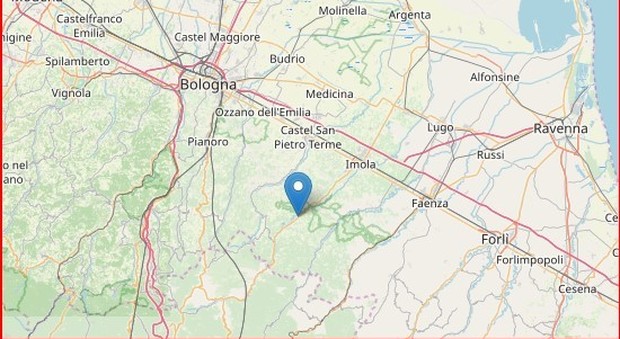 Terremoto a Imola, scossa di magnitudo 3 nella notte