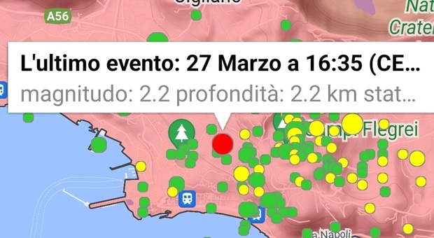 Campi Flegrei, terremoto a Pozzuoli di magnitudo 2.2