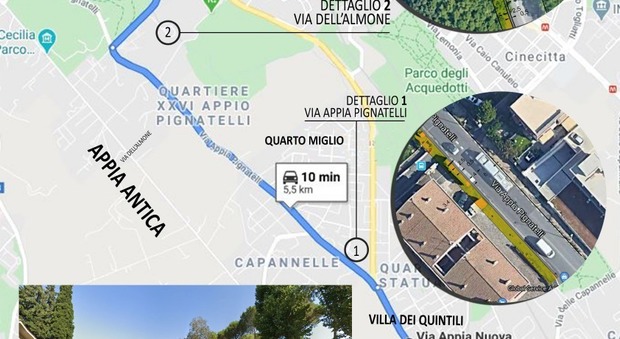 Anche il Quarto Miglio vuole la sua pista ciclabile: «Noi strozzati dal traffico, vogliamo arrivare fino ad Arco di Travertino»
