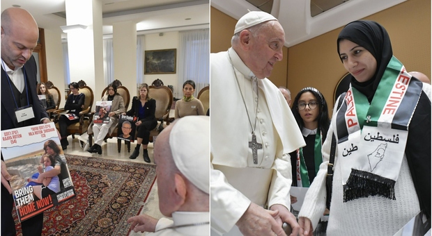 Il Papa incontra israeliani e palestinesi, scoppia la polemica sui suoi messaggi