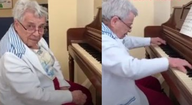 Anziana di 92 anni affetta da demenza senile suona Beethoven al pianoforte, il concerto che commuove