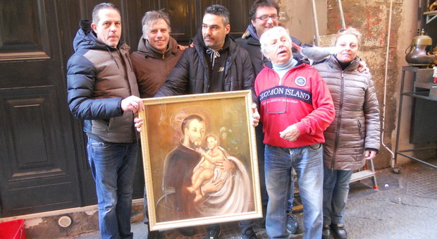 Napoli - Il nuovo quadro di San Gaetano da Thiene