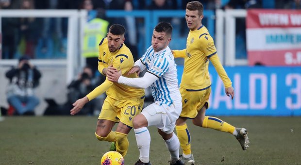 0-2 sul campo della Spal, il Verona a due punti dal Napoli