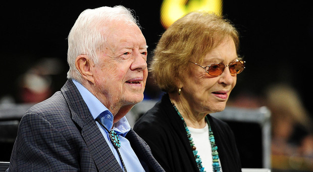 Jimmy Carter con la moglie Rosalynn