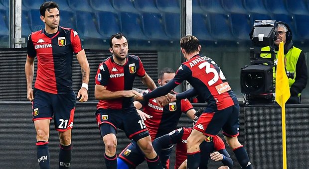 Il Genoa di Nicola sorride con Pandev, Sassuolo superato nel finale 2-1