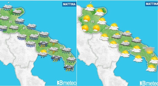 Allerta gialla per maltempo in Puglia: week end rovinato, le previsioni
