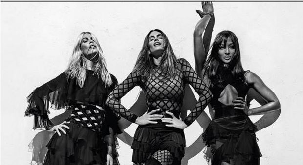 Balmain, tornano le top model anni '90: Cindy, Claudia e Naomi per la collezione primavera-estate