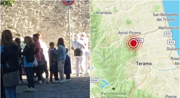 Terremoto Ascoli, scosse di 4.1 e 3.5: gente in strada. A Teramo evacuate le scuole, allarme sino a Pescara