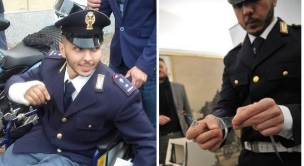 Bruno, il primo poliziotto amputato d'Italia: «Una sfida difficile, ma vincerò io»