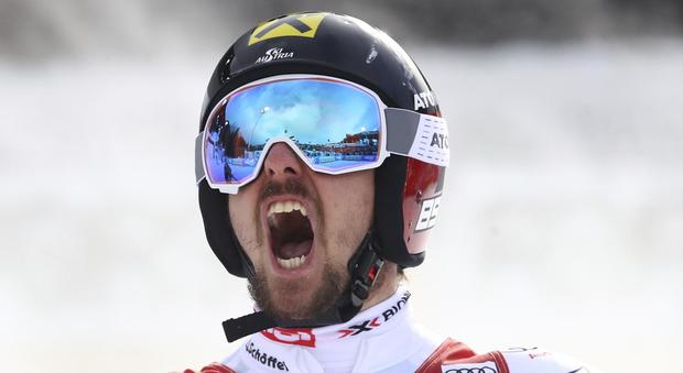 Hirscher vince lo slalom gigante in Alta Badia e sorpassa Tomba