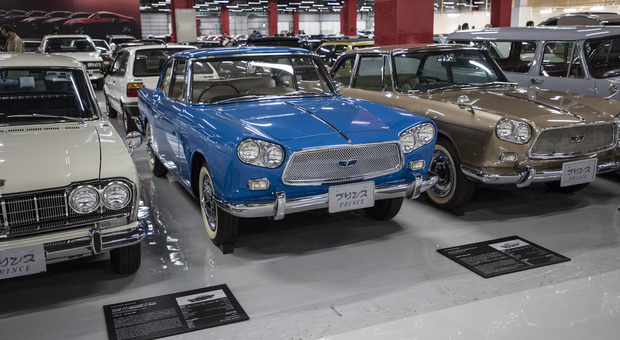 Una delle 35 coupé della Nissan Prince Skyline Sport disegnata da Giovanni Michelotti, altri 25 esemplari sono stati prodotti come convertibile