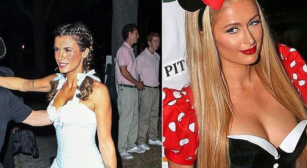 Canalis scatenata al sexy Halloween party con Paris Hilton