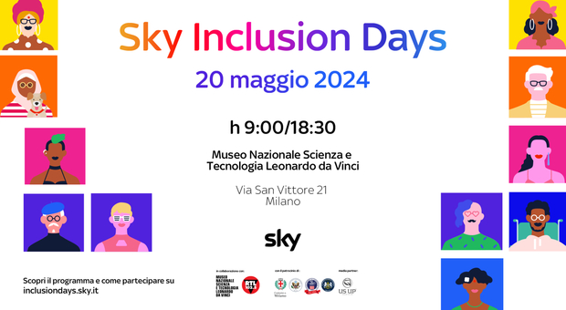Sky:« La diversità ci rende unici e uniche». Il 20 maggio, il nuovo evento dedicato ai temi dell'inclusione e della diversità