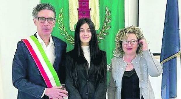 Amina col sindaco di Castelnuovo Cilento