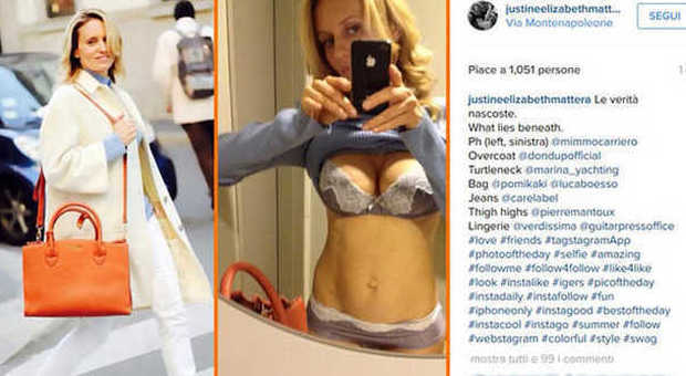 Justine Mattera hot, spettacolare in intimo: su Instagram i selfie nel camerino