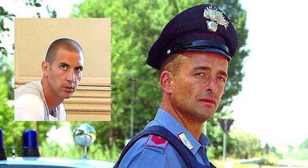 Nella foto Emanuele Lucentini, la vittima. Nel riquadro l'ex carabiniere Emanuele Armeni
