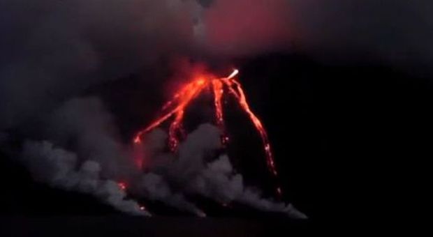 L'eruzione dello Stromboli