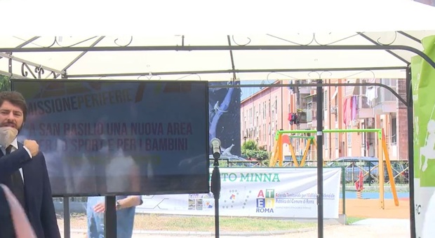 Roma, inaugurato il Playground al parco "Giulietto Minna" di San Basilio e presentata la riqualificazione di Ater