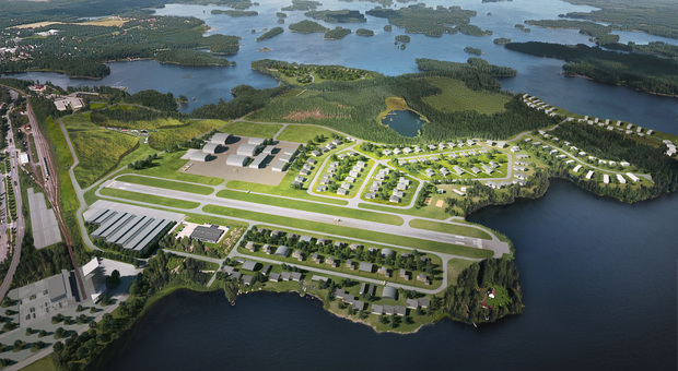 Il progetto del Lakeside Airpark in Finlandia Il progetto del Lakeside Airpark in Finlandia