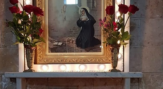 Dal monastero di Cascia a Marano: un nuovo dipinto di Santa Rita lì dove c'era quello donato dal boss