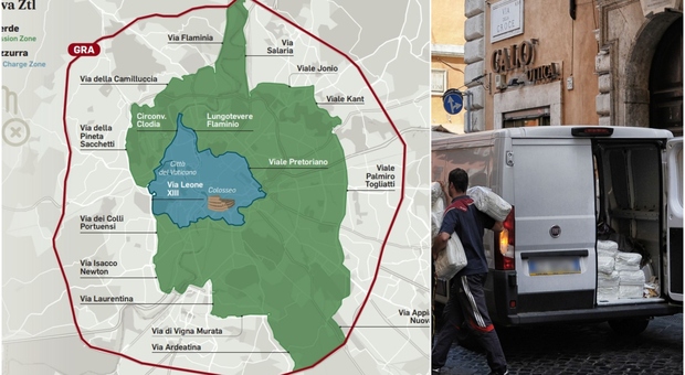 Roma Centro, stretta dal 2023: accesso solo per furgoni elettrici, ibridi ed Euro 6