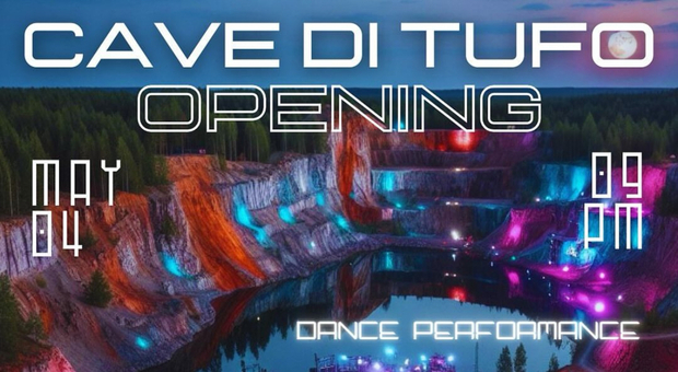 Cave di Tor Cervara, sabato 4 maggio la nuova apertura con musica, danza e performance live