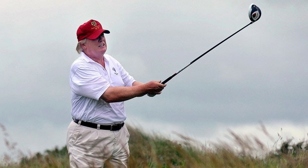 Trump sul campo da golf