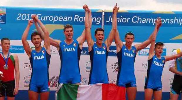 Canottaggio, Italia poker d'oro agli europei junior nel medagliere davanti a Germania e Romania
