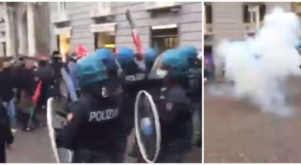 Napoli, bombe carta contro la polizia: nuovi scontri nel centro della città