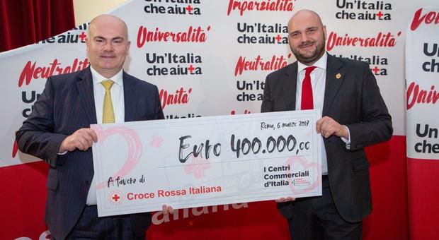 Croce Rossa Italiana e Porta di Roma, la collaborazione è da record: raccolti 400mila euro