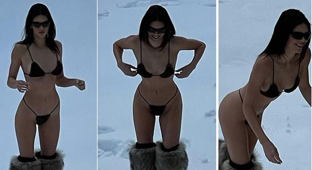 Arriva l'ondata di gelo, guardate come lo affronta Kendall Jenner FOTO
