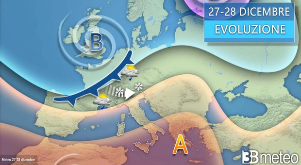 Previsioni meteo Natale e Capodanno: ecco l'anticiclone, ma da giovedì vasta area gelida verso l'Italia