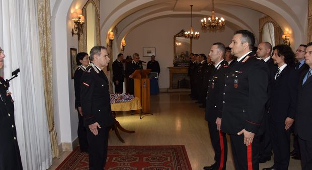 Frosinone, carabinieri: encomi a militari che si sono distinti in attività di servizio