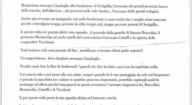 Lettera anomina con minacce al Cda della Fondazione: «Perché fare la fine di Ambrosoli?»
