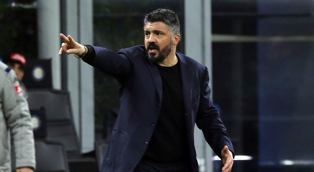 Napoli, Gattuso punta all'Europa League: «Meglio che battere il Barcellona»