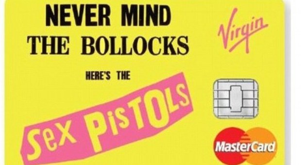 La carta di credito con il marchio "Sex Pistols" (dailymail.co.uk - copyright Virgin Money)