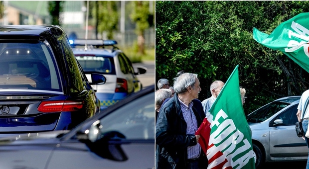 Berlusconi, terminata la cremazione a Valenza. L'urna riportata a villa San Martino da Marta Fascina