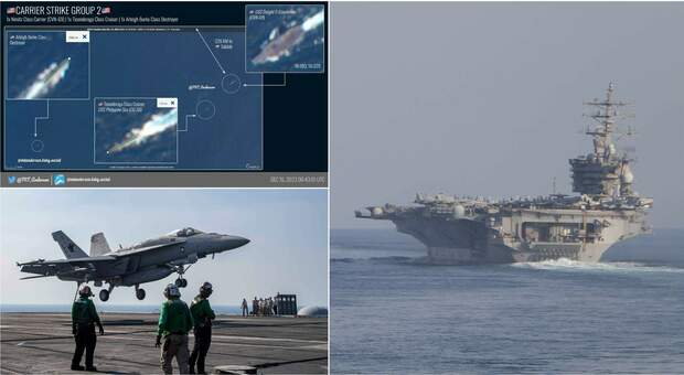 La portaerei Eisenhower punta il Golfo di Aden (di fronte allo Yemen). «Pronti ad attaccare gli Houthi armati dall'Iran»