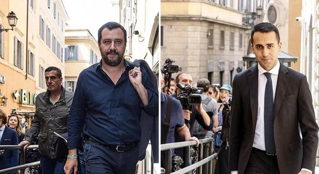 Salvini e Di Maio alle prese con la Manovra