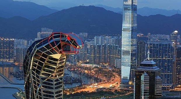 immagine Arriva Asian Cobra Tower, il primo grattacielo al mondo a forma di serpente