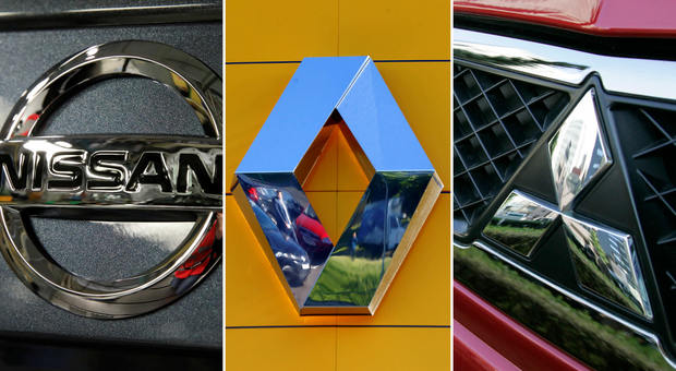 I simboli di Nissan, Renault e Mitsubishi